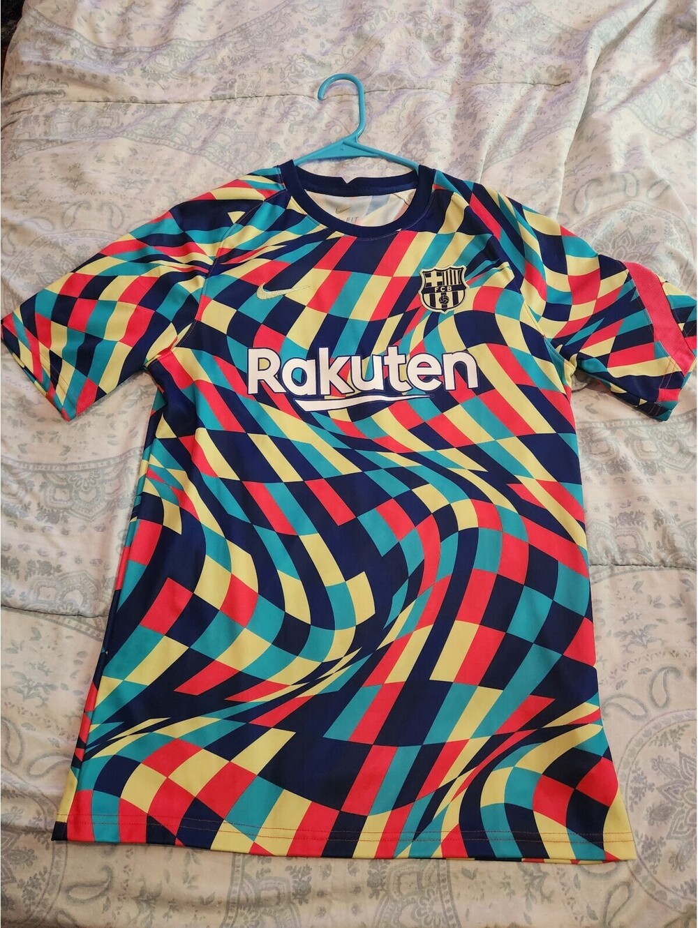 FC Barcelona 2020/2021 Spain Prematch 2 Training Soccer Jersey Size M